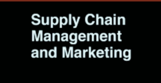 Supply Chain Management in Marketing 