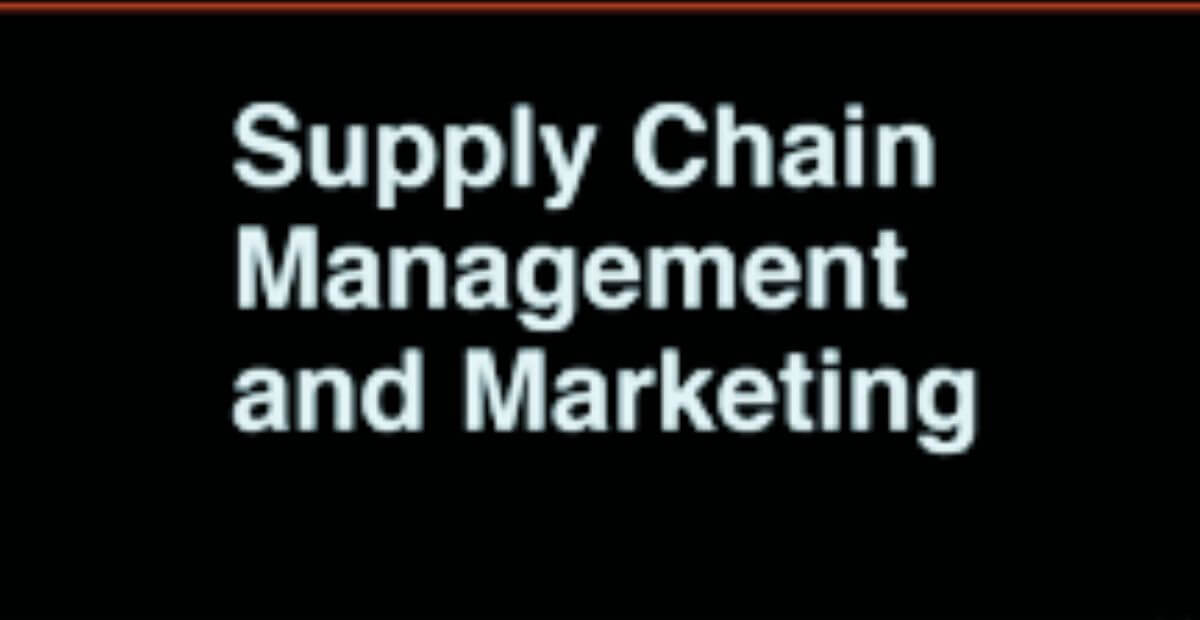 Supply Chain Management In Marketing Scm Insight 4711