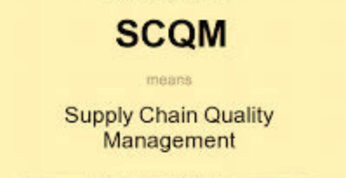 Supply Chain Quality Management 